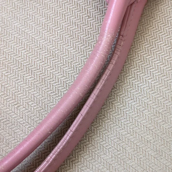 Anthropologie Nest Pink Leather Tote Bag - Picture 6 of 13